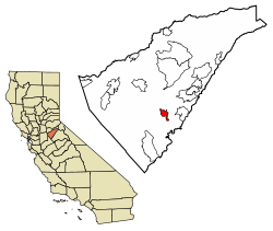 Calaveras County California Incorporated and Unincorporated areas Angels Highlighted 0602112